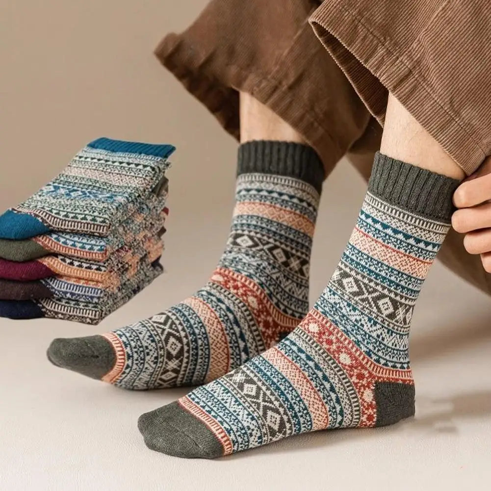 M&T Wear - Men’s Retro Thick Wool Winter Socks