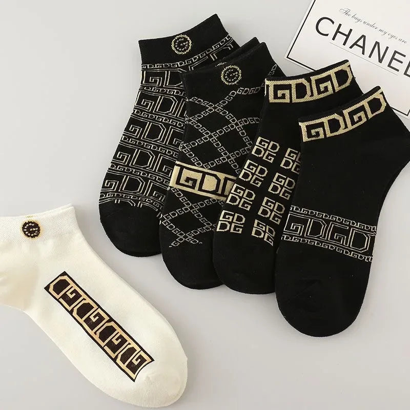 M&T Wear - 5/10 Pcs Men's Thin Breathable Low-Cut Socks Pack