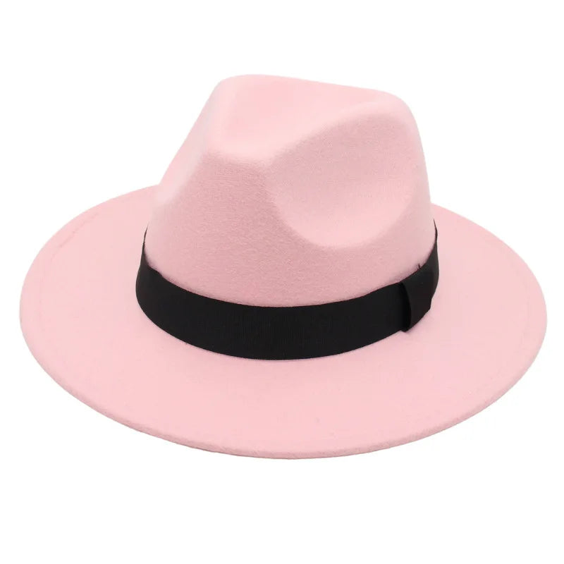 M&T Wear - Large Brim Formal Woolen Jazz Fedora