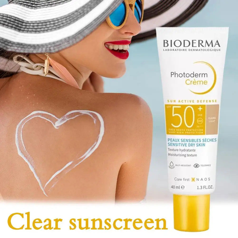 BIODERMA Sunscreen Cream SPF50+  All Skin Types - Sensitive Skin Ance Skin Dry Skin Waterproof Sweat Proof Sunblock