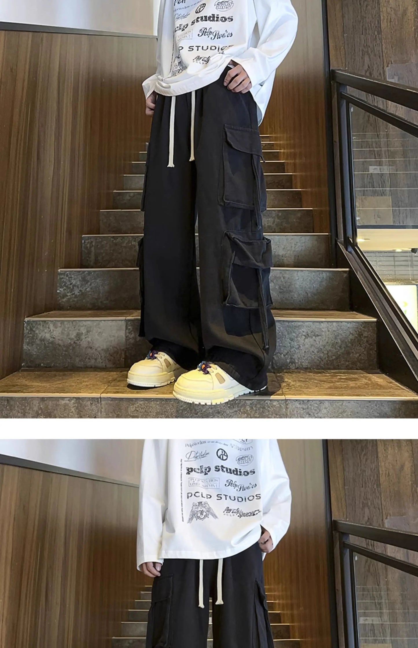 M&T Wear - Men’s Hip Hop Wide-Leg Jeans – Streetwear Style