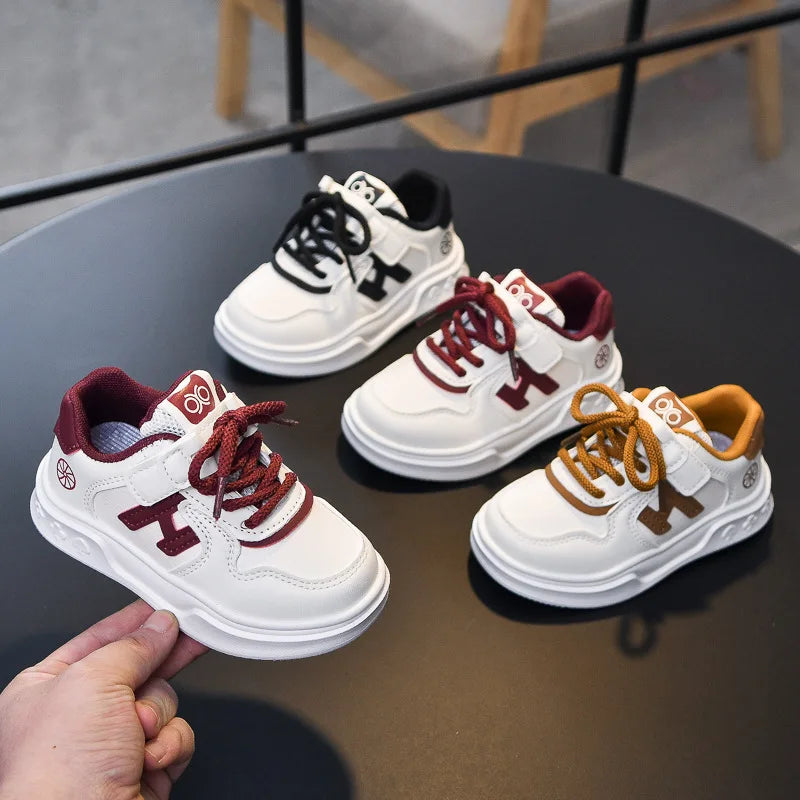 M&T Wear - Kids Basketball Shoes Comfortable Non-slip Students Running Shoes Soft Sole 2025 New Boys Girls Sports Shoes Hook&loop Trendy