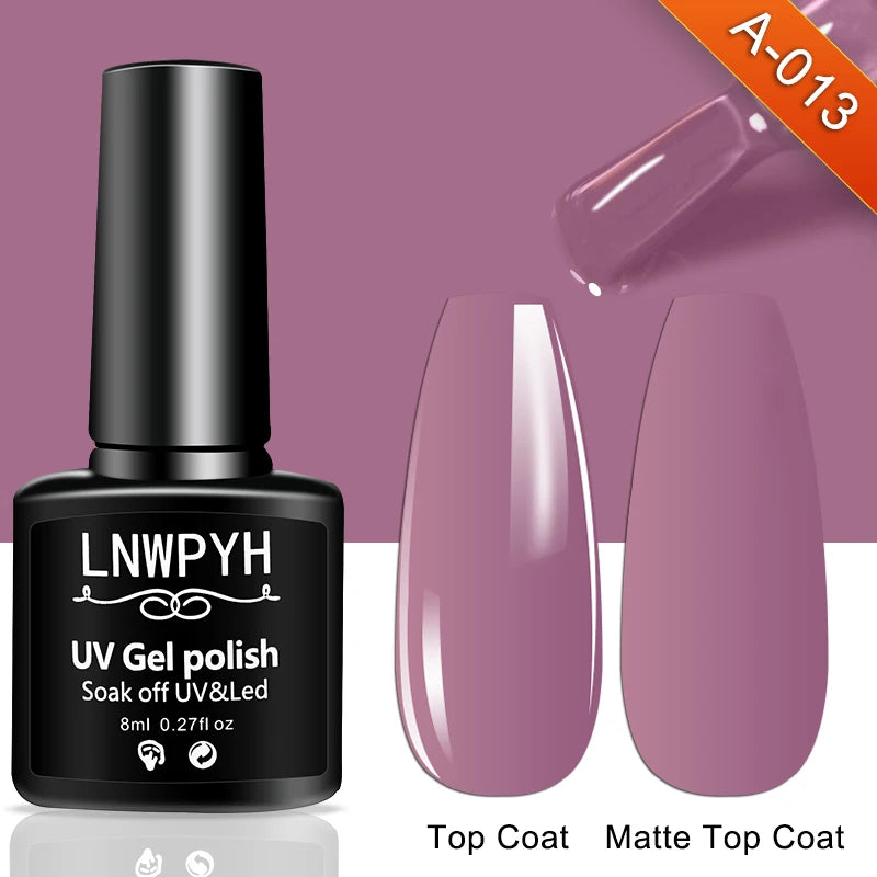 M&T Wear - 36 Color Gel Nail Polish Collection | Semi-Permanent Soak Off UV/LED Gel Varnish (8ml)