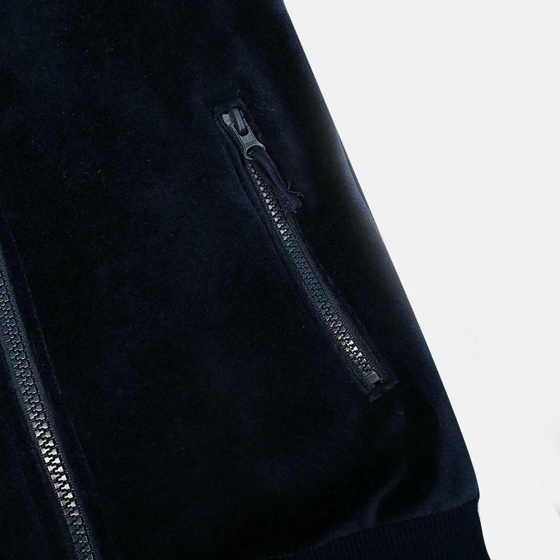 M&T Wear - Kids school clothes boy/girl school vest navy velour lining hooded outside jacket front zippers and embroided heart kids tops