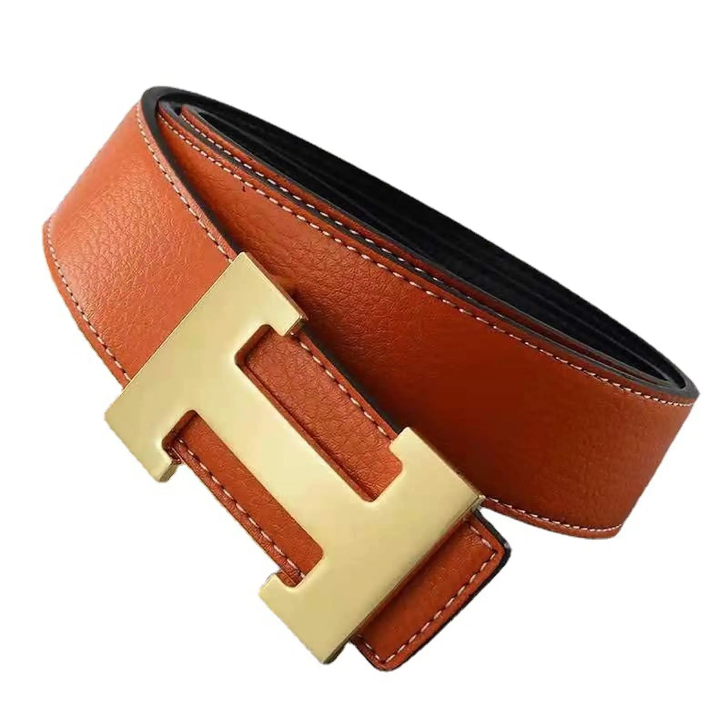M&T Wear - Classic H Logo PU Leather Business Belt
