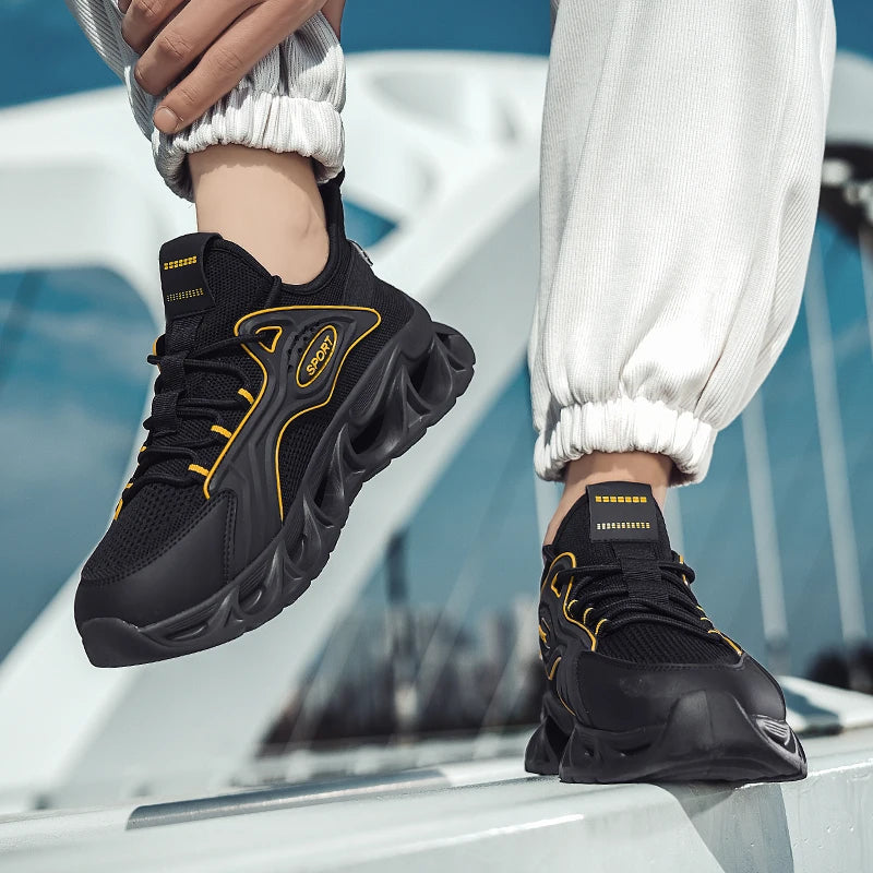 M&T Wear - Men's Casual Shoes Men Casual and Comfortable Running Sneakers Durable Lace-Up Design Suitable for Outdoor Sports and Daily Wear