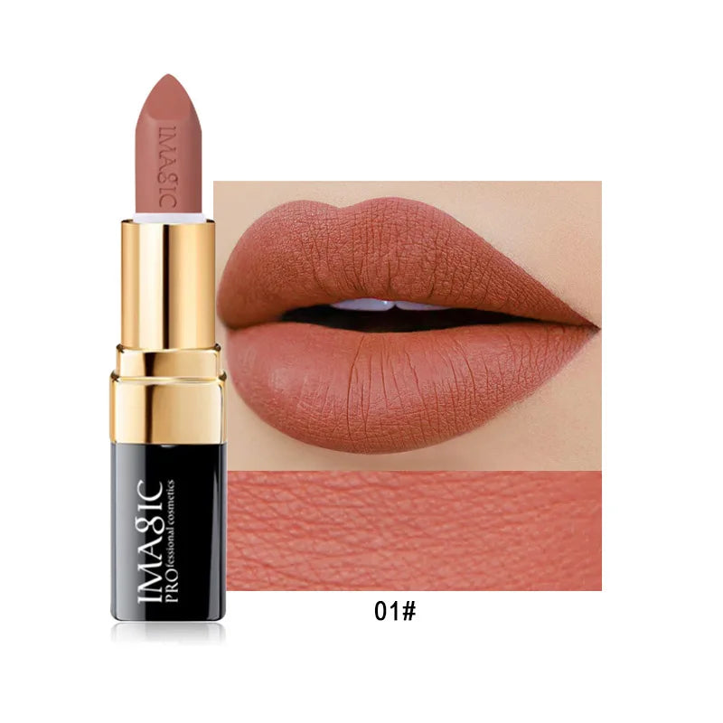 M&T Wear - IMAGIC Long-Lasting Matte Lipstick – 12 Shades of Smooth, Waterproof, and Moisturizing Lip Color