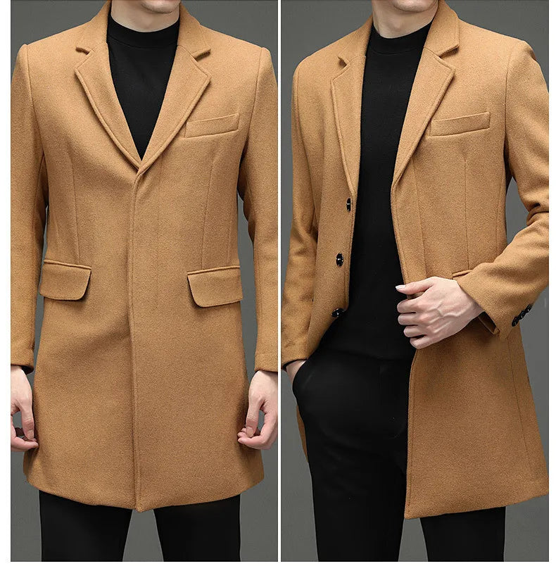 M&T Wear - Men's Solid Color Business Casual Autumn Jacket