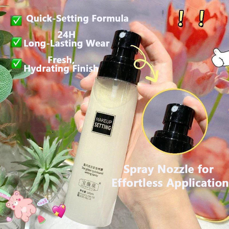 100ML Long-Lasting Makeup Fixing Spray Waterproof Sweatproof Oil Control Hydrating Setting Spray for a Fresh Makeup Finish