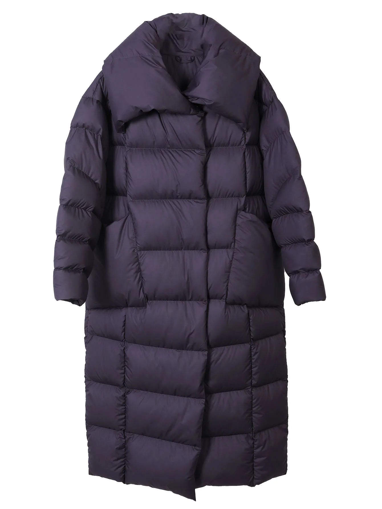 M&T Wear - The Ultimate Luxury Knee-Length White Down Puffer Coat