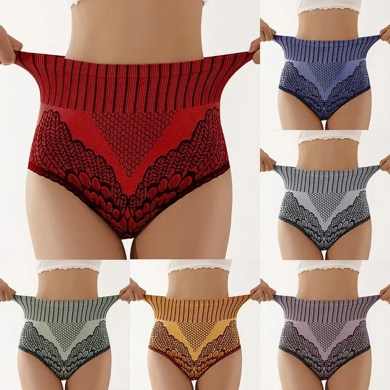 M&T Wear - Women Seamless Panties Underwear Female High Waist Brief Hip Lift Breathable Underpants Sexy Lingerie Body Shaper