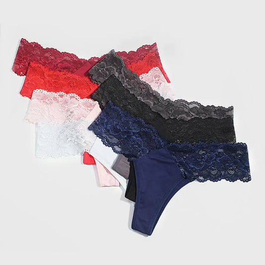 M&T Wear - Women Briefs Underwear Underpants Lightweight See-through  Sexy Perspective Mid Waist Lady Panties