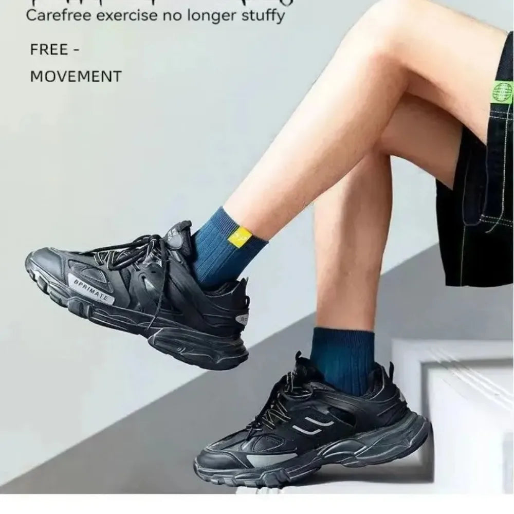 M&T Wear - 5 Pairs Trendy Mid-Calf Thermal Sports Socks for Men