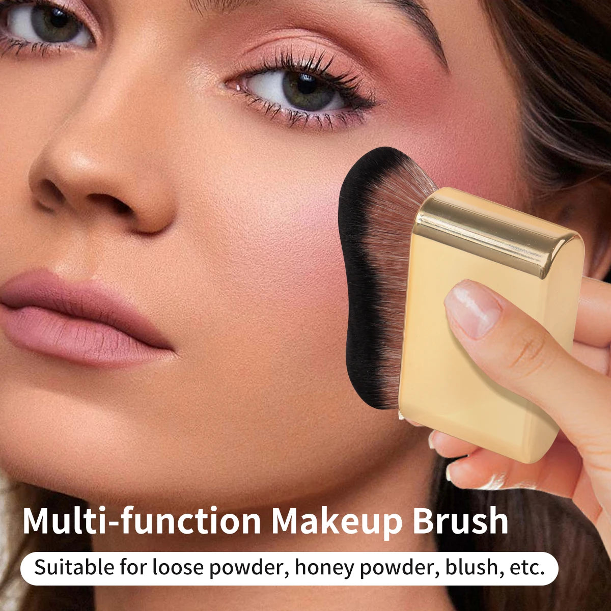 M&T Wear – Large Foundation & Contour Brush (Soft Bristle, Multi-Use Makeup Tool)