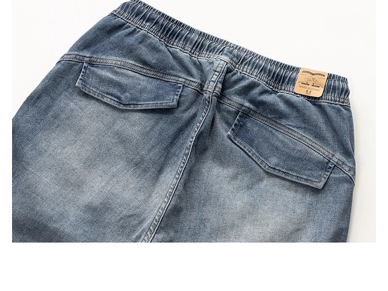 M&T Wear - Classic Washed Blue Denim Jeans for Men American Minimalist