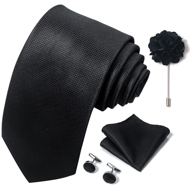 M&T Wear - Luxury Paisley Floral Tie & Accessory Set