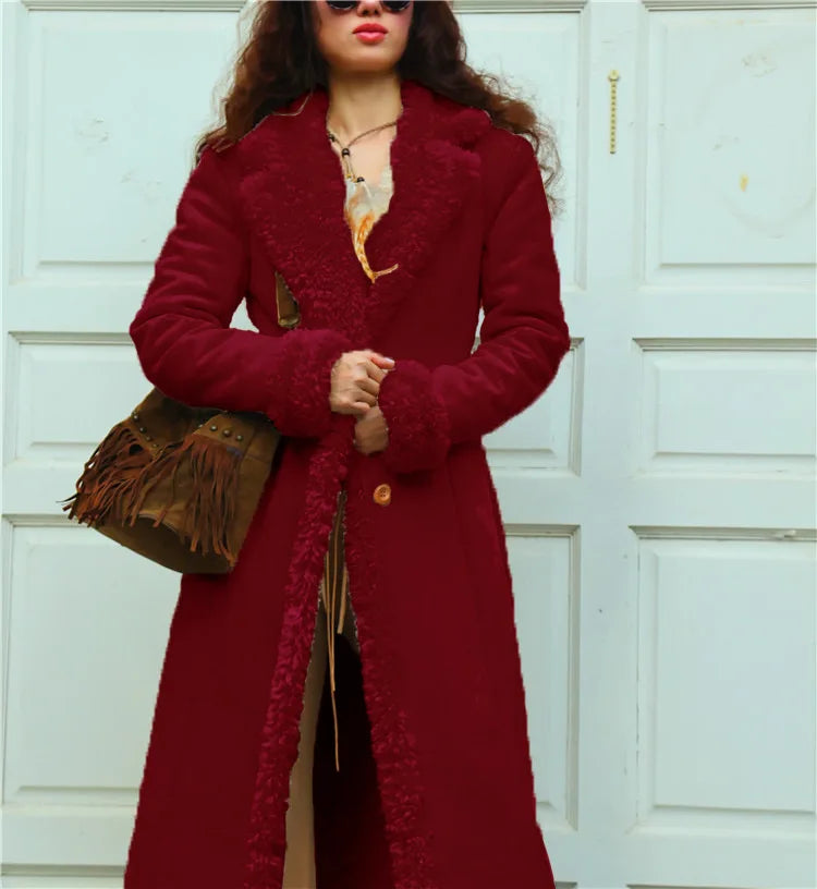 M&T Wear - Women's European Style Thickened Suede Winter Coat
