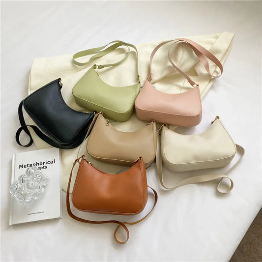 M&T Wear - Women’s Trendy Solid-Color Square Shoulder Bag