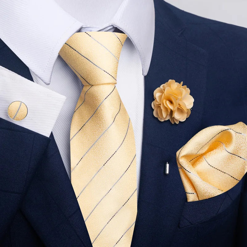 M&T Wear - Luxury Paisley Floral Tie & Accessory Set