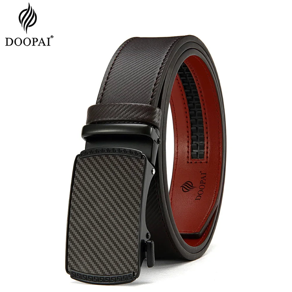 M&T Wear - Unisex Genuine Cowhide Automatic Buckle Belt