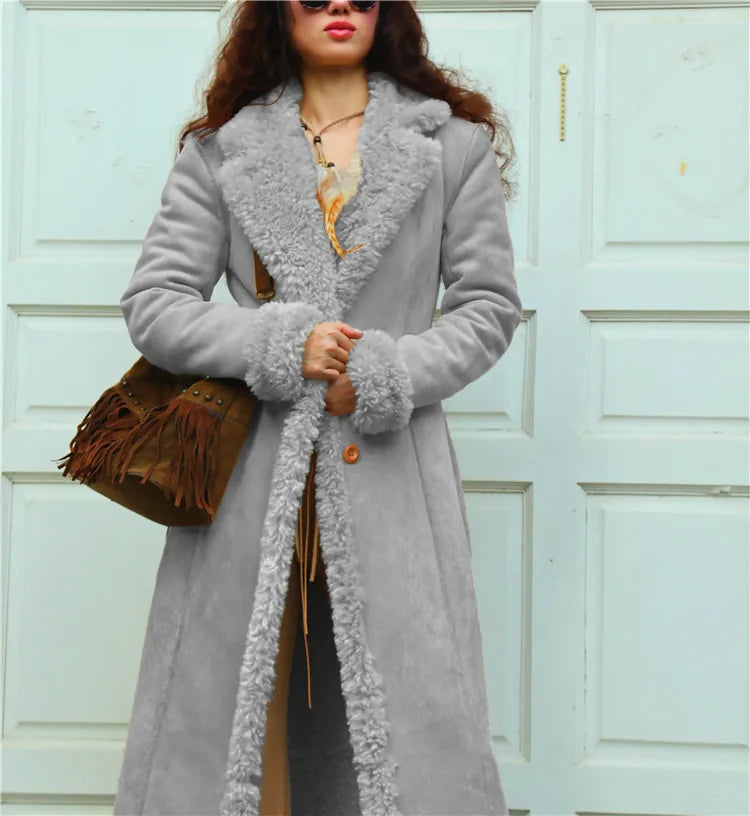 M&T Wear - Women's European Style Thickened Suede Winter Coat