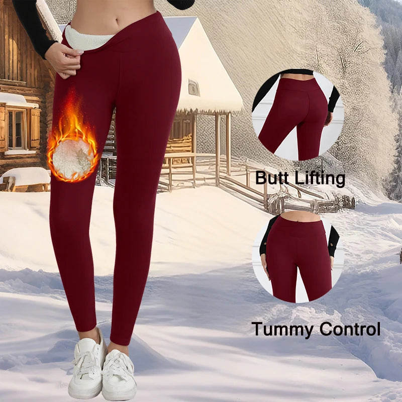 M&T Wear - Autumn Winter Warm Fleece Leggings for Women