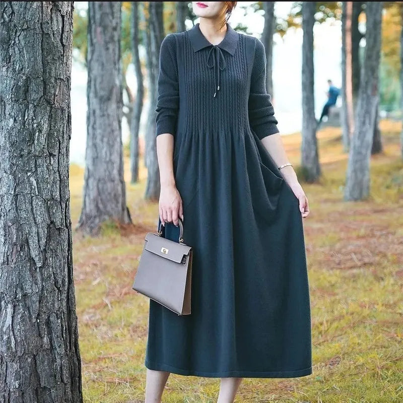 M&T Wear - Versatile Long Knitted Sweater Dress