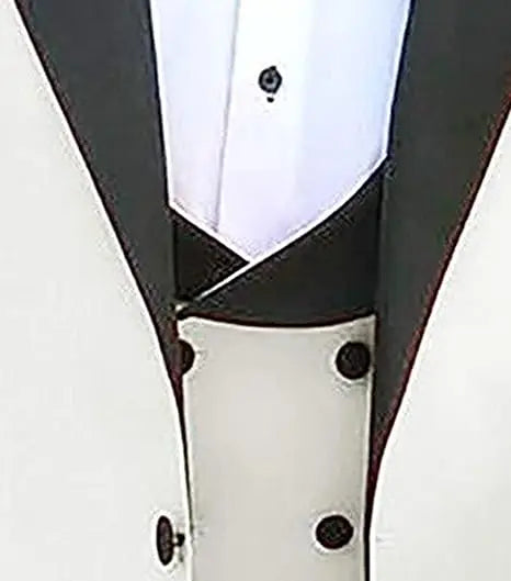 M&T Wear -  Men’s 3-Piece Tuxedo Suit with Lace Lapel – Stylish Party & Dinner Set