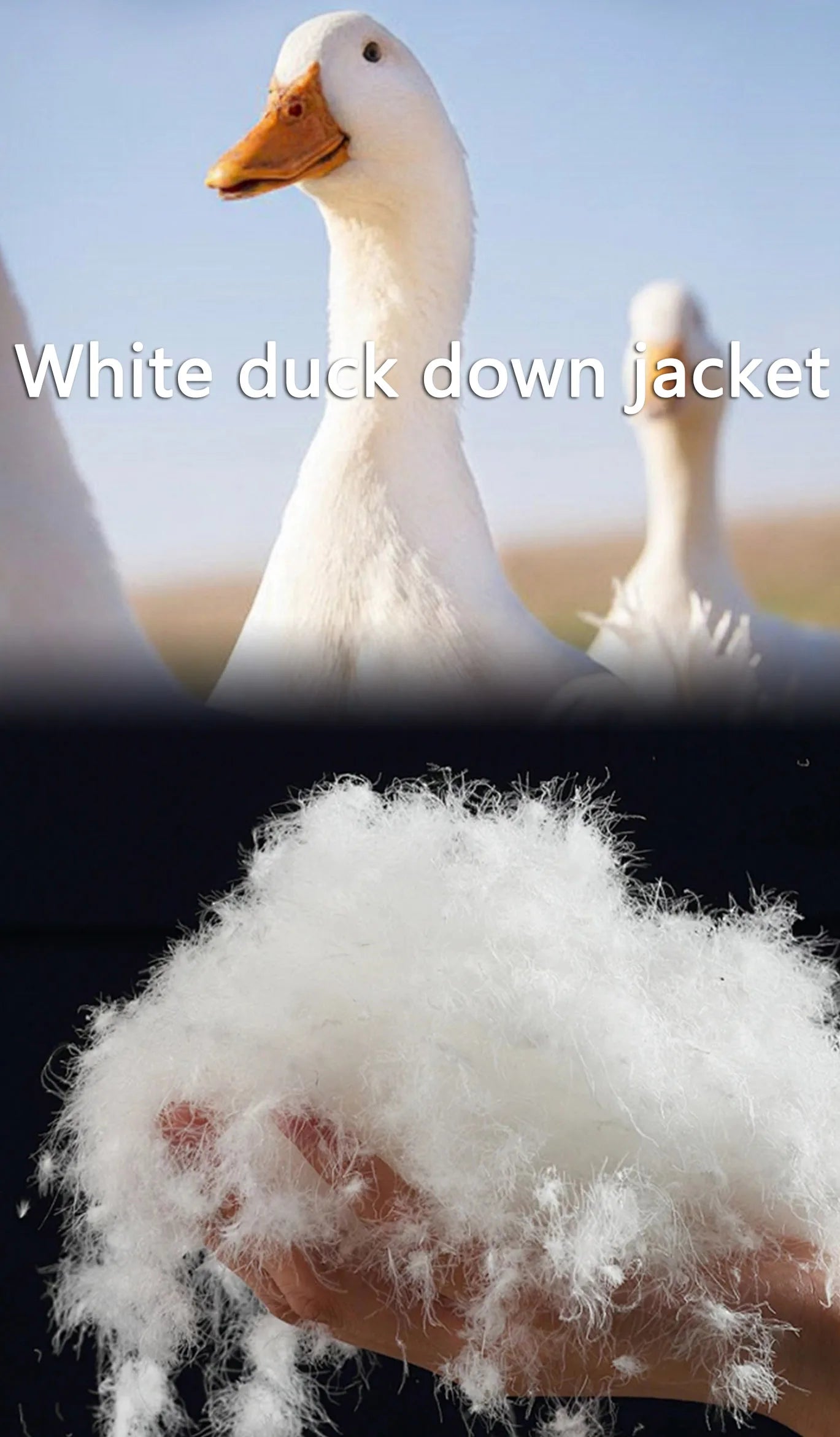 M&T Wear - The Ultimate Luxury Knee-Length White Down Puffer Coat