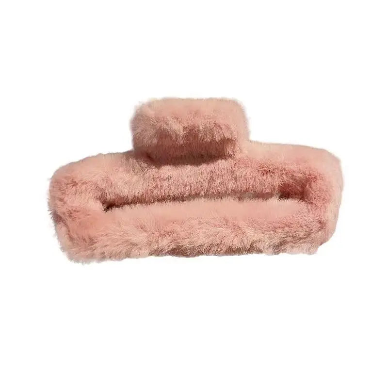 M&T Wear - Large Plush Square Hair Clip 2025 Shark Clip