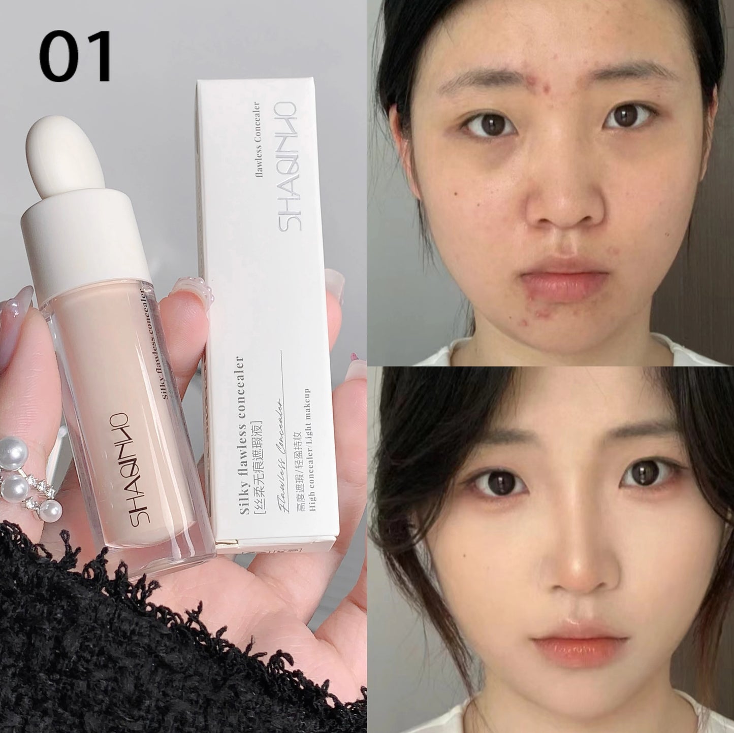 M&T Wear – 3-Color Silky Concealer Cream (5g)