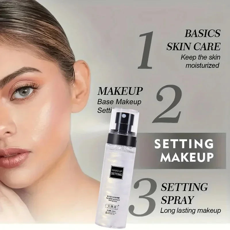 100ML Long-Lasting Makeup Fixing Spray Waterproof Sweatproof Oil Control Hydrating Setting Spray for a Fresh Makeup Finish