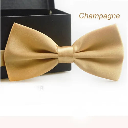 Classic Men Bowtie Boys Grils Children Bow Tie Fashion Solid Color Green Red Black White Green Wedding Ties Accessories