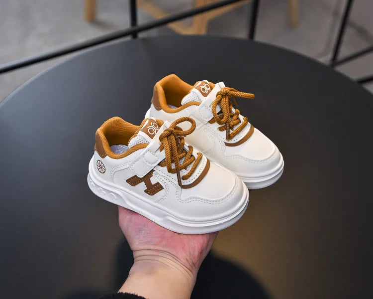 M&T Wear - Kids Basketball Shoes Comfortable Non-slip Students Running Shoes Soft Sole 2025 New Boys Girls Sports Shoes Hook&loop Trendy