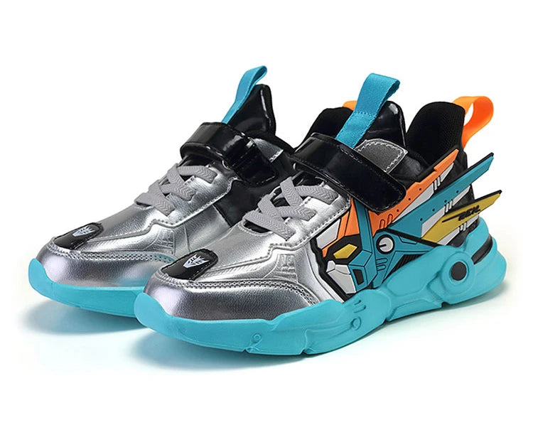 M&T Wear - Kids Sneakers Boys Sports Running Shoes Anti-Skid Leather Fashion Tennis Walking Footwear Comfort Children Casual Athletic Shoes