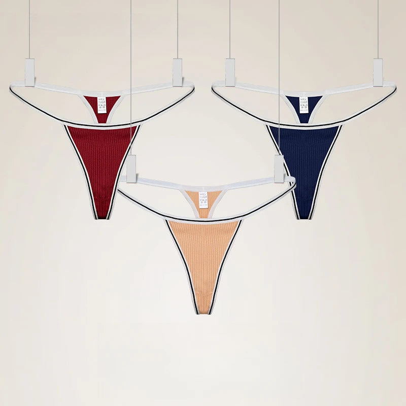 M&T Wear - Seamless Low-Rise Cotton Antibacterial Sports G-String