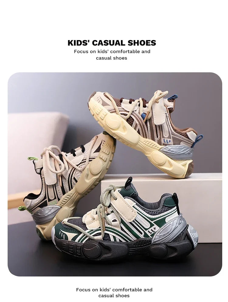M&T Wear - Kids Sport Shoes Non-slip Fashion Toddler 2025 New Autumn Children Shoes for Boys Mesh Breathable Girls Sneakers Size 26-36