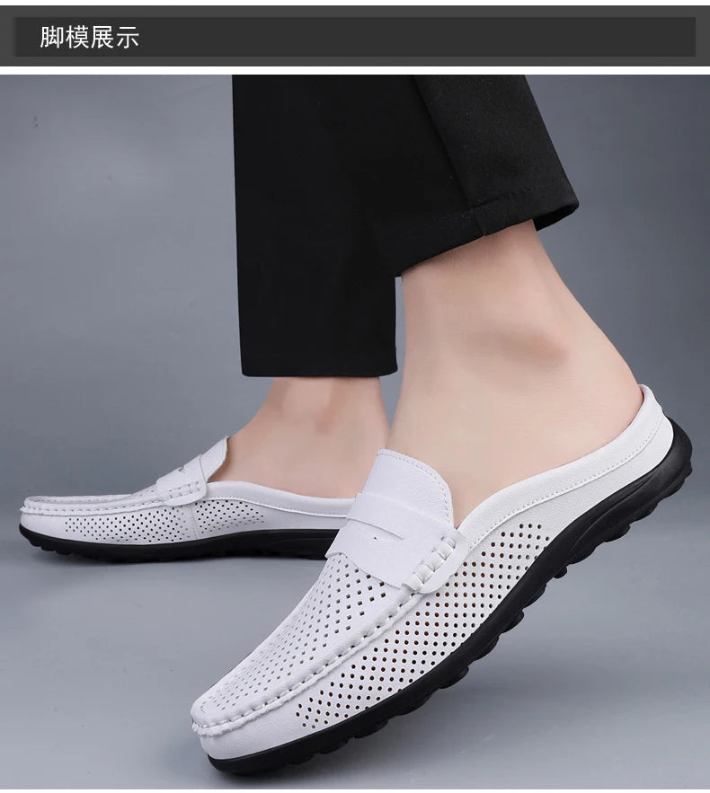 M&T Wear - Men's casual shoes four season light versatile fashion soft soled outdoor comfortable semi slippers wear-resistant casual shoes