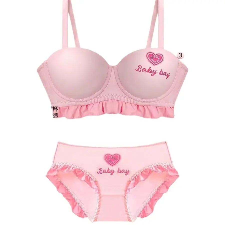 M&T Wear - Lingerie for Girls, A Bra Cover Set Without Underwire That Makes Women Look Rounder and Larger Bra set