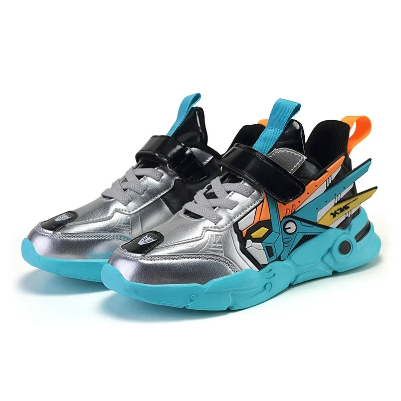 M&T Wear - Kids Sneakers Boys Sports Running Shoes Anti-Skid Leather Fashion Tennis Walking Footwear Comfort Children Casual Athletic Shoes