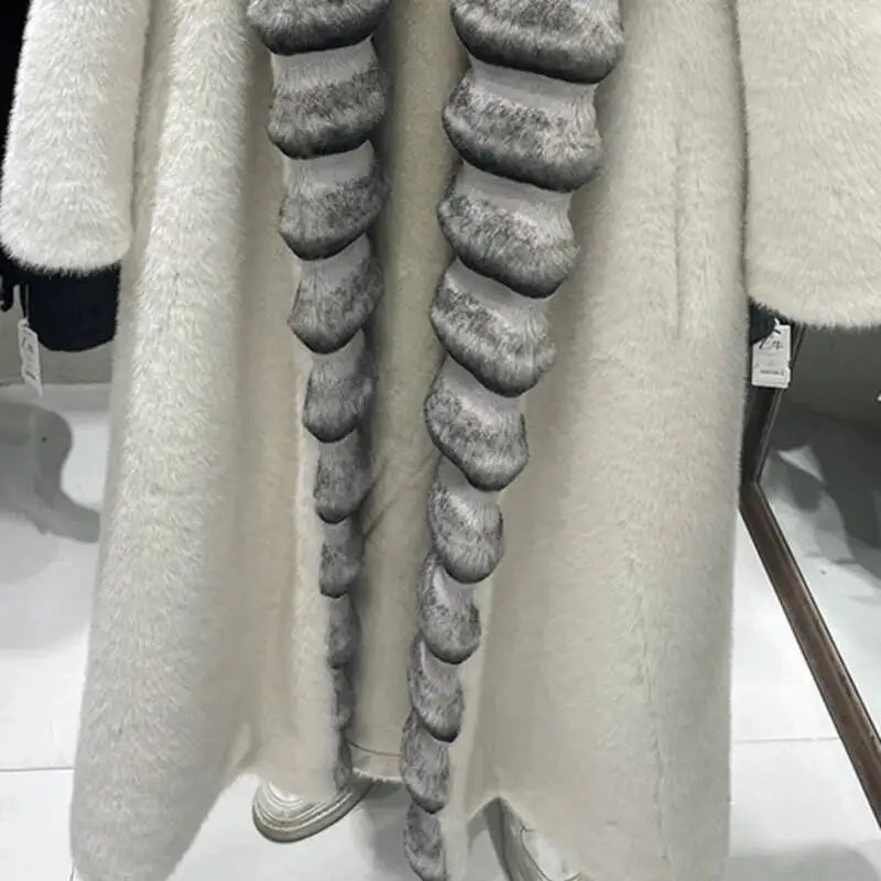 M&T Wear - Women's Faux Sheepskin Loose Fit Winter Coat