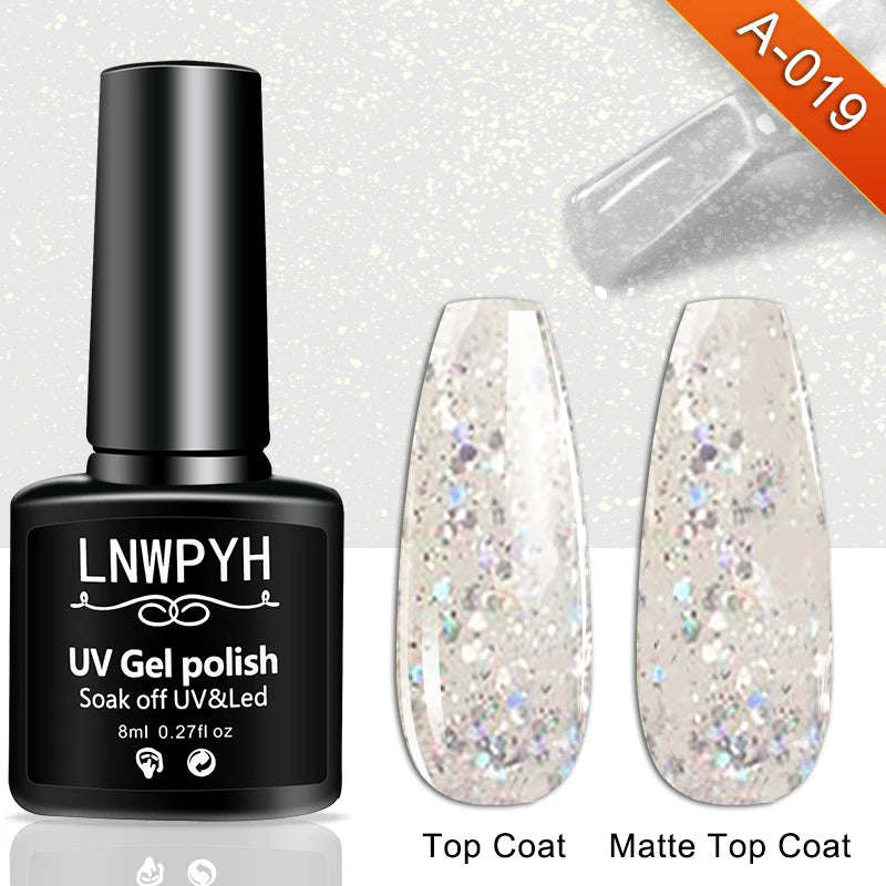 M&T Wear - 36 Color Gel Nail Polish Collection | Semi-Permanent Soak Off UV/LED Gel Varnish (8ml)