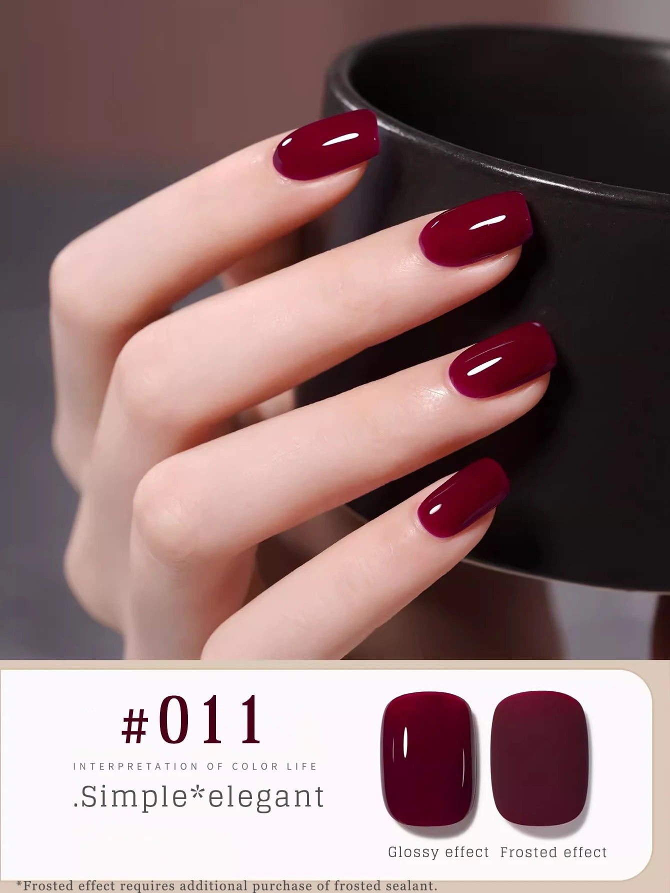 M&T Wear - Red Gel Nail Polish 12ml | Cherry, Wine, and Brown Shades