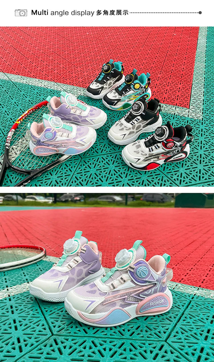 M&T Wear - Kids Casual Boys Shoes Soft Sole Kids Shoes Non-slip Sneakers Shoes Outdoor Student's Children Pink Girls Sport Walking Footwear