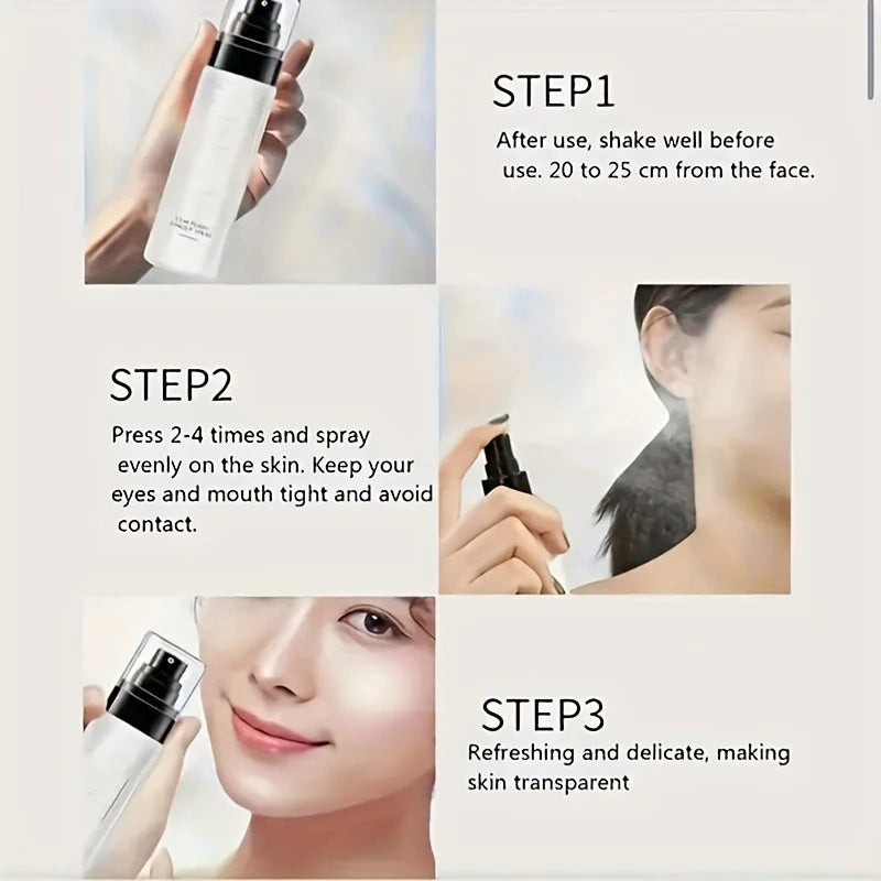 100ML Long-Lasting Makeup Fixing Spray Waterproof Sweatproof Oil Control Hydrating Setting Spray for a Fresh Makeup Finish