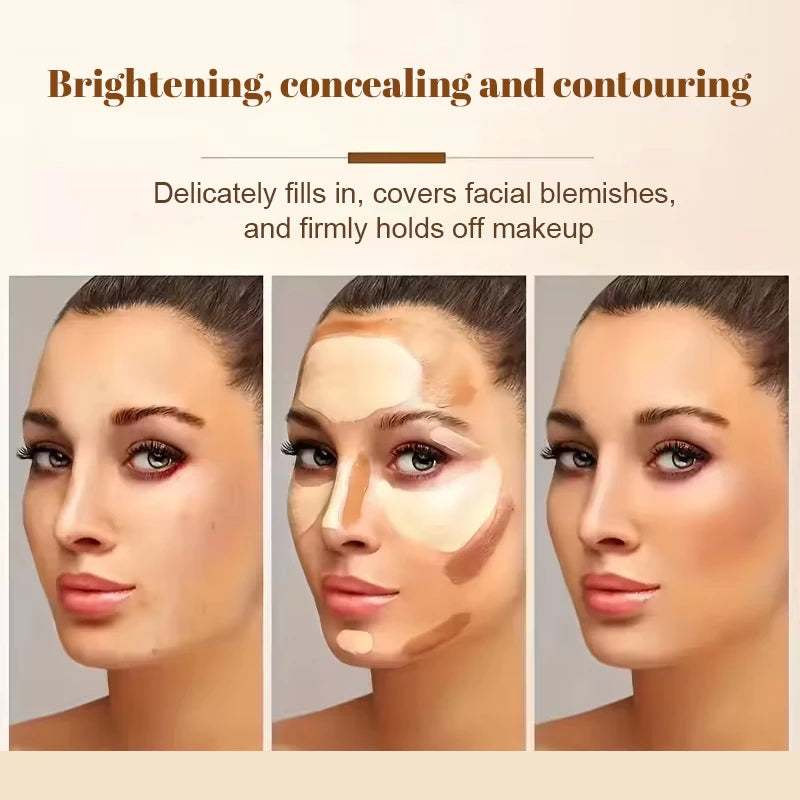 M&T Wear – 6-Color Full Coverage Concealer Palette with Brush