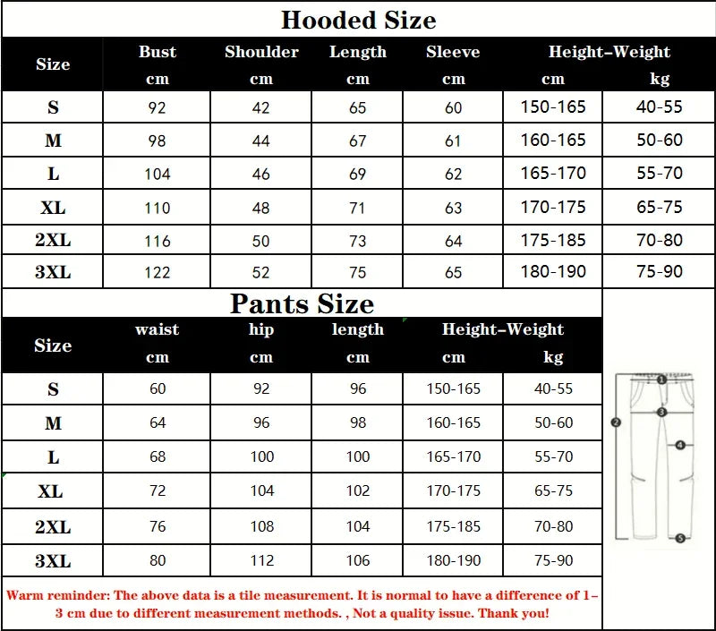M&T Wear - 2025 Men Tracksuit Honda motor Wing Printed Hoodie Suits Hooded Sweatshirt+Pants 2 Pieces Men Sets Running Fitness Men Clothing