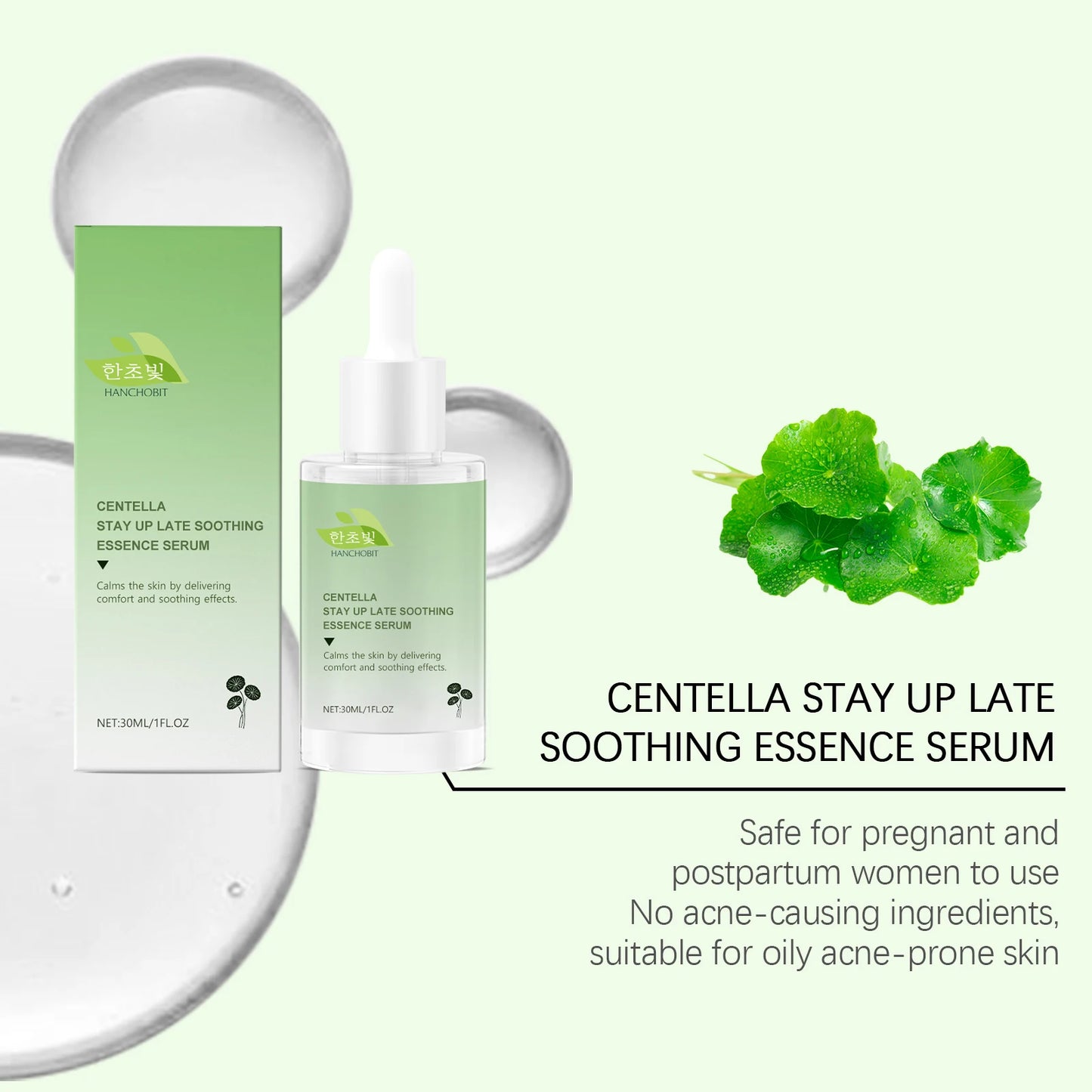 M&T Wear – Centella Asiatica Soothing Serum | Calming, Hydrating & Moisturizing Facial Care (50ml)