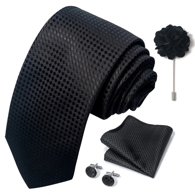 M&T Wear - Luxury Paisley Floral Tie & Accessory Set