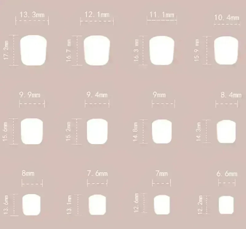 M&T Wear – 24PCS Almond Fake Press-On Nails | Halloween Black French Gradient Design